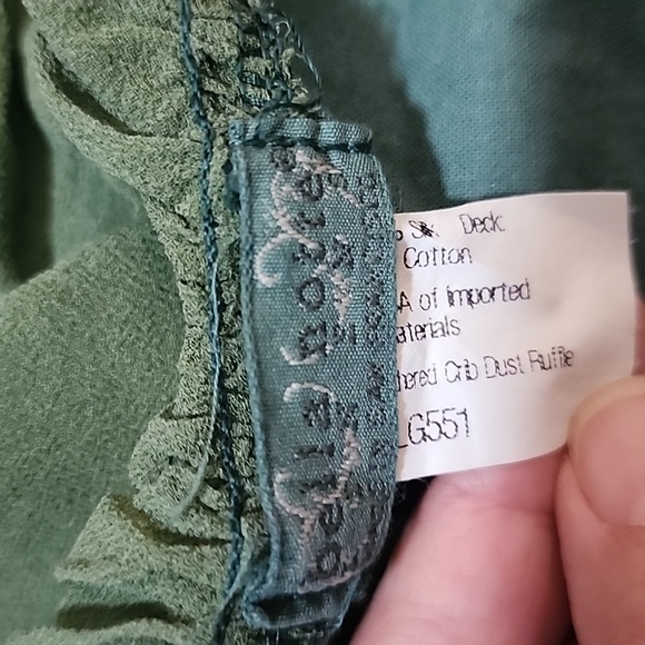 Bella Notte valentina silk/gauze whimsical Crib Bedskirt - Picture 6 of 7